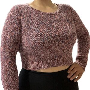 BP Multicolor Knit Crew Neck Sweater